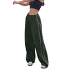 Y2K Baggy Cargo Pants for Women Drawstring Elastic Low Waist Parachute Pants Sweatpants Loose Hippie Pants Trousers