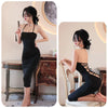 Sexy Dress Hanging Neck Backless Strap Suspender Buttocks Wrapped Long Skirt Woman Clothes Evening Dresses Cheap Clothes Xxx