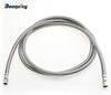 Ice Maker Water Connector Line - 6 FT (72-Inch) Stainless Steel Braided Hoses with 1/4-In Compression X 1/4-In Compression