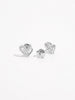 925 Sterling Silver Inlaid Zircon Heart Earrings