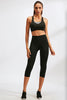 Slim Fit Wide Waistband Active Leggings with Pockets