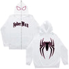 Y2K Spider Print Hoodies Women Men Hip Hop Zipper Long Sleeve Jacket Coats Autumn Winter Harajuku Casual Loose Hooded Sweatshirt