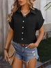 Mandy Textured Pocketed Button Up Shirt