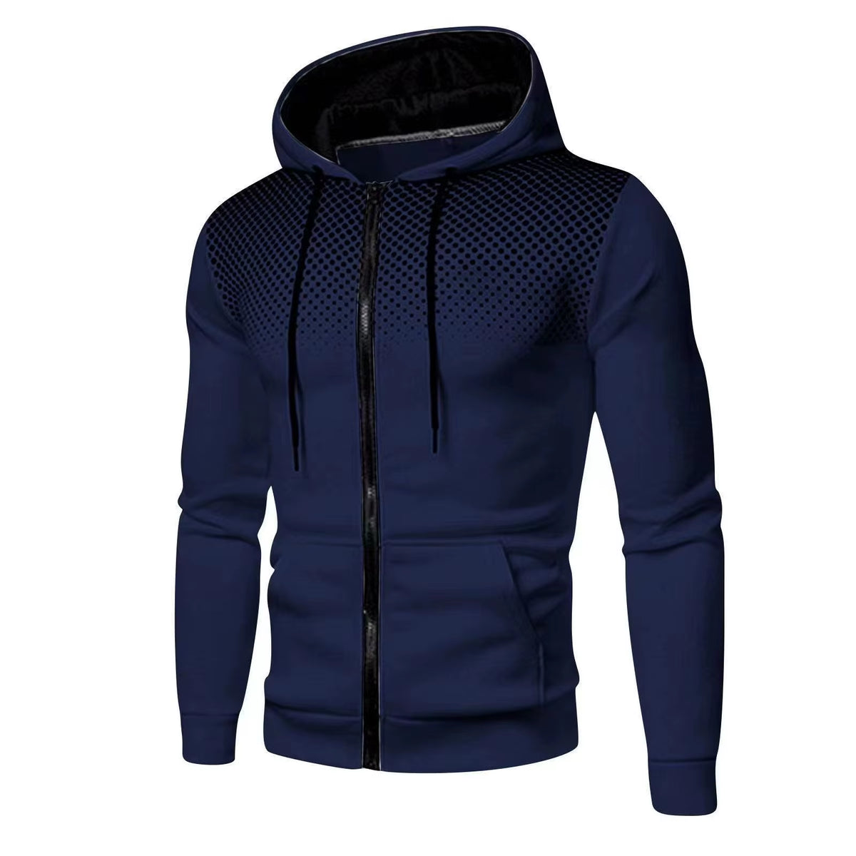 2024 New Men'S Hoodie Jacket Streetwear Long Sleeve Sweatshirts Zipper Hooded Pullover Male Sportswear Men Clothing Streetwear