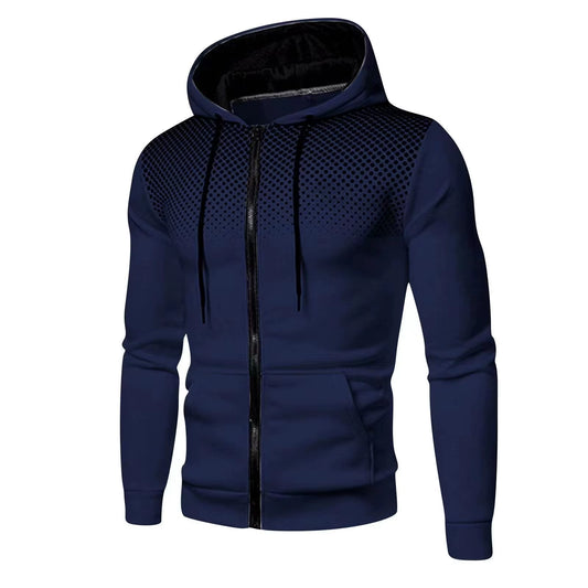 2024 New Men'S Hoodie Jacket Streetwear Long Sleeve Sweatshirts Zipper Hooded Pullover Male Sportswear Men Clothing Streetwear