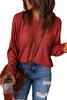 Red Sequined Heart Printed Sleeves Valentine Fashion Top