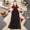 Sexy Women'S Dress Erotic Lingerie Halter Neck Sleeveless Backless Black Red Party Dress Club Night Dress Women'S Secret Clothes