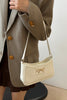 Bow Trim PU Leather Shoulder Bag