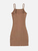 The New European and American Style Spice Girl Skinny-Wrapped Hip Dress Is Pure Wind Flat Halter Dress