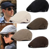 Men Berets Painter Cap Spring Winter Berets Hat for Men Women Retro England Hat Visors Peaked Cap Solid Duckbill Hat