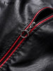 Racing Driver Leather Jacket for Men Fall Winter Thick Warm Coat Sports Red Fashion Casual Patchwork Color Loose Man Clothing