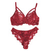 Women'S Lingerie & Underwear， Eyelash Sxy Fancy Lace Strapping Underwire Bra & Brazilian Panties ，Victoria Style