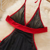 Sexy Women'S Dress Erotic Lingerie Halter Neck Sleeveless Backless Black Red Party Dress Club Night Dress Women'S Secret Clothes