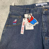 Hip Hop Cartoon Streetwear Polar Big Boy Jeans Embroidery Y2K Pants Retro Blue Baggy Jeans Mens Womens High Waist Wide Trouser