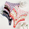 4Pcs Ultra Soft Underwear for Women Sexy Graphic Print Seamless Thongs Female Stretch Leopard G Strings Comfort Lingerie