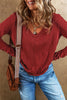 Red Sequined Heart Printed Sleeves Valentine Fashion Top