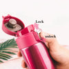 500ML Stainless Steel Bouncing Cover Vacuum Flask Thermos Cup Coffee Tea Milk Thermo Bottle Coffee Mug Water Bottle