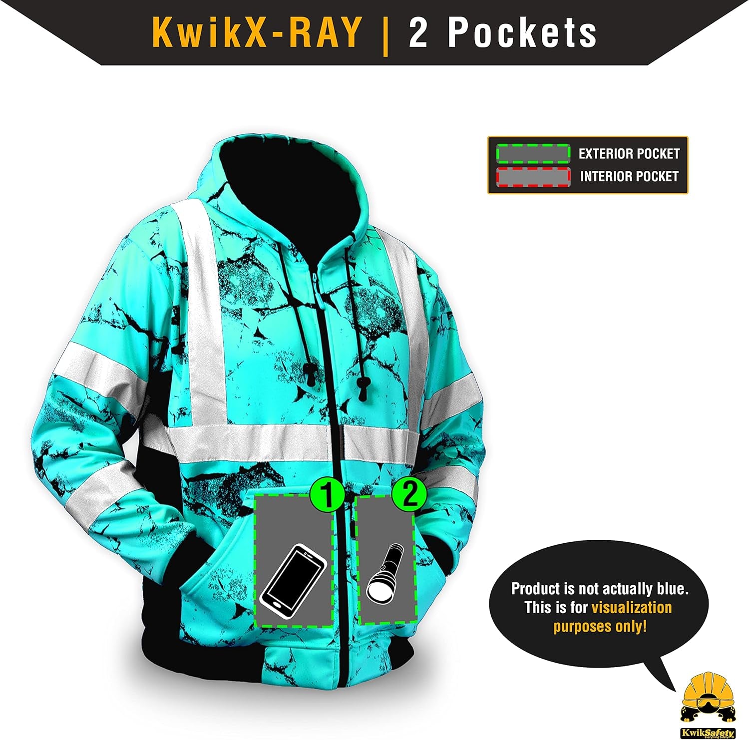 - Charlotte, NC - Men'S Fleece Safety Hoodie | PPE Hi Vis Reflective Work Jackets