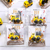 Valentines Day Gifts for Kids-24 Pack Valentines Cards with Construction Vehicles Toys Car for Kids Classroom Exchange Cards for Toddlers Girls Boys School Party Favors