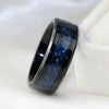 Charm Couple Ring Men'S Stainless Steel Celtic Dragon Ring Blue Zircon Women'S Ring Sets Valentine'S Day Wedding Band Jewelry