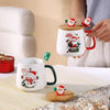 Mug Gift Box Ceramic Mug Christmas Gift Ceramic Mug Mug with Lid with Spoon Set Cup Cup Cup Coffee Cup Christmas