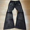 2024 New Harajuku Old Slim Black Jeans Summer Street Hip-Hop Punk Men and Women Casual Y2K Micro-Flared Jeans Ripped Jeans