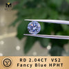 With IGI Certificate Fancy Blue Sapphir Diamond HPHT CVD Color Lab Grown Diamonds Wholesale