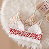 Women Seamless Sexy Bra Set Low Waist Panties Leopard Bralette Lingerie Vneck Sport Brassiere Female Cotton Intimate Underwear