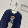 2024 Autumn/Winter New Women'S Sweater Fashion Exquisite Cartoon Wearing Jacket Teddy Bear 10% Cashmere 90% Wool Pullover