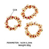 2024 New Vintage Acrylic Stone Beads Splicing Earrings Bracelets and Necklaces for Women Fashion Jewelry Holiday Party Gifts