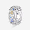 2024 New in Day & Night Ring Set Women Luxury DIY Jewelry Gift 925 Sterling Silver Celestial Sun & Moon Ring Set Hot Sale