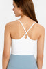 Millennia Crisscross Back Scoop Neck Sports Cami