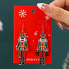 2024 New Fashion Christmas Collection Earrings Elk Shining Rhinestone Earrings Women'S New Year Charm Temperament Jewelry