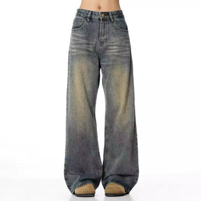 Y2K Vintage Baggy Jeans Woman'S Korean Fashion Denim Pants Harajuku Streetwear Trousers Japanese2000S Style Spring Jeans