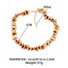 2024 New Vintage Acrylic Stone Beads Splicing Earrings Bracelets and Necklaces for Women Fashion Jewelry Holiday Party Gifts