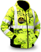 - Charlotte, NC - Men'S Fleece Safety Hoodie | PPE Hi Vis Reflective Work Jackets