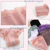 3PCS Lace Seamless Cotton Panties Ribbed Brazilian Pants Low Waist Women Panties Breathable Girls Underwear plus Size Lingerie