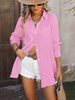 Mandy Textured Button Up Dropped Shoulder Shirt