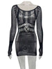 Hollow Out Summer Dress Casual Women 2024 Fashion Beach Strench See through Sexy Design Underwear Clubwear Dresses