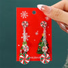 2024 New Fashion Christmas Collection Earrings Elk Shining Rhinestone Earrings Women'S New Year Charm Temperament Jewelry