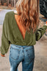 Cutout Round Neck Long Sleeve Sweatshirt