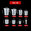 Plastic Graduated Measuring Cup Large Capacity Scale Laboratory Beaker Clear with Lid Transparent Mixing Cup Kitchen Baking