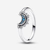 2024 New in Day & Night Ring Set Women Luxury DIY Jewelry Gift 925 Sterling Silver Celestial Sun & Moon Ring Set Hot Sale