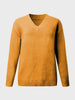 V-Neck Long Sleeve Knit Top