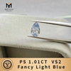 With IGI Certificate Fancy Blue Sapphir Diamond HPHT CVD Color Lab Grown Diamonds Wholesale