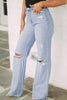 Distressed High Waist Jeans