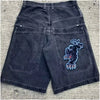 Y2K Baggy Shorts Pocket Gothic American Streetwear Pocket Printing Denim Gym Shorts Hip Hop Men Women Harajuku Basketball Shorts