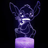 Stitch Lamp 16Colors 3D Night Light with Remote Control Room Decor Valentine'S Day Anniversary Birthday Present Christmas Gifts