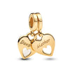 New Gold Plated Sparkling Bow，Dragon，Engravable Love Heart Dangle Charms Beads Fit Original Silver 925 Pandora Bracelet Jewelry