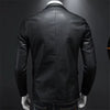 New Mens Slim Fit Leather Jackets PU Casual Motorcycle Coats Turn down Collar Black Moto Biker Leather Suede Outerwear Men 5XL